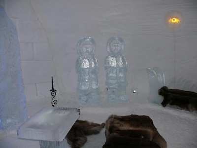 Schneeskulptur Iglu, Inuits