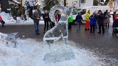 Eisskulptur Steinbock, Eisfigur Steinbock